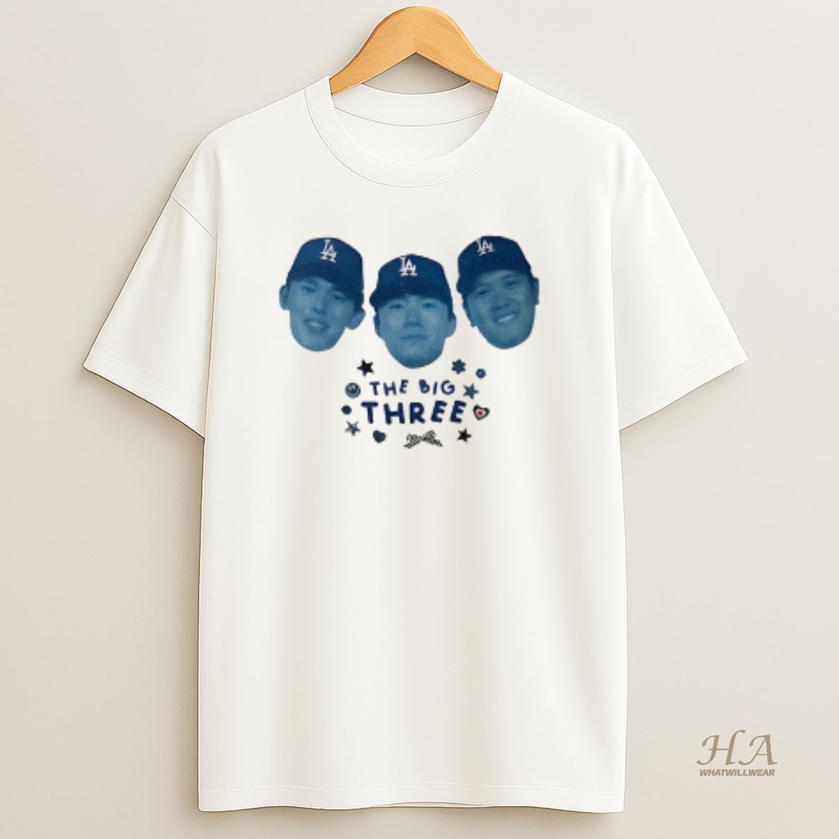 Official Ohtani Yoshinobu And Sasaki The Big Three Los Angeles Dodgers Champs 2025 Mlb World Series T Shirt