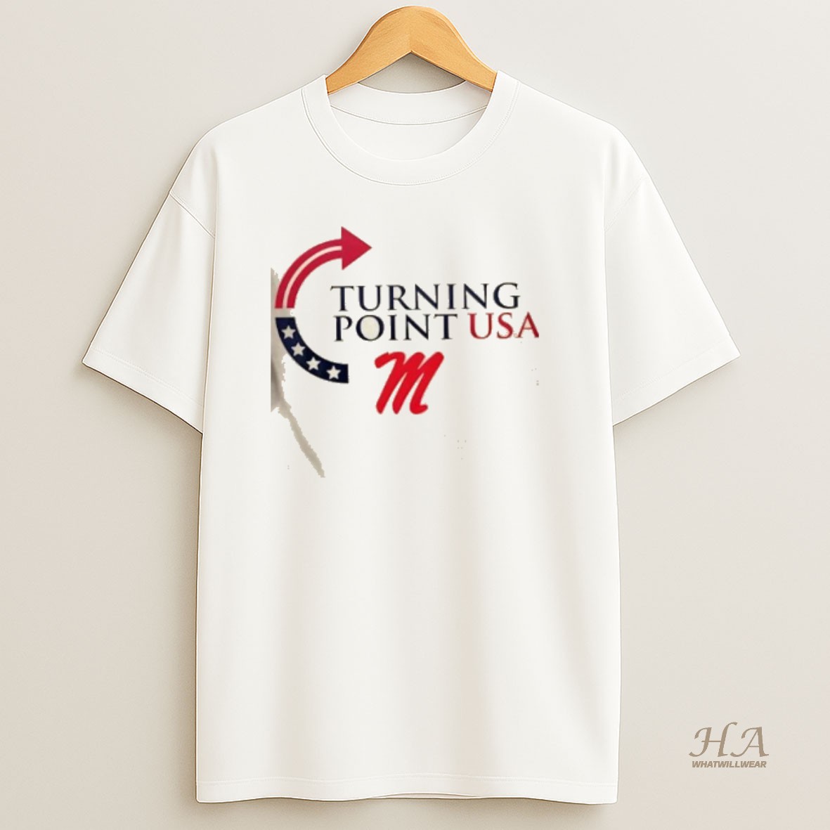 Official Ole Miss Rebels X Freedom Turning Point Usa Charlie Kirk 2 Sided T Shirt