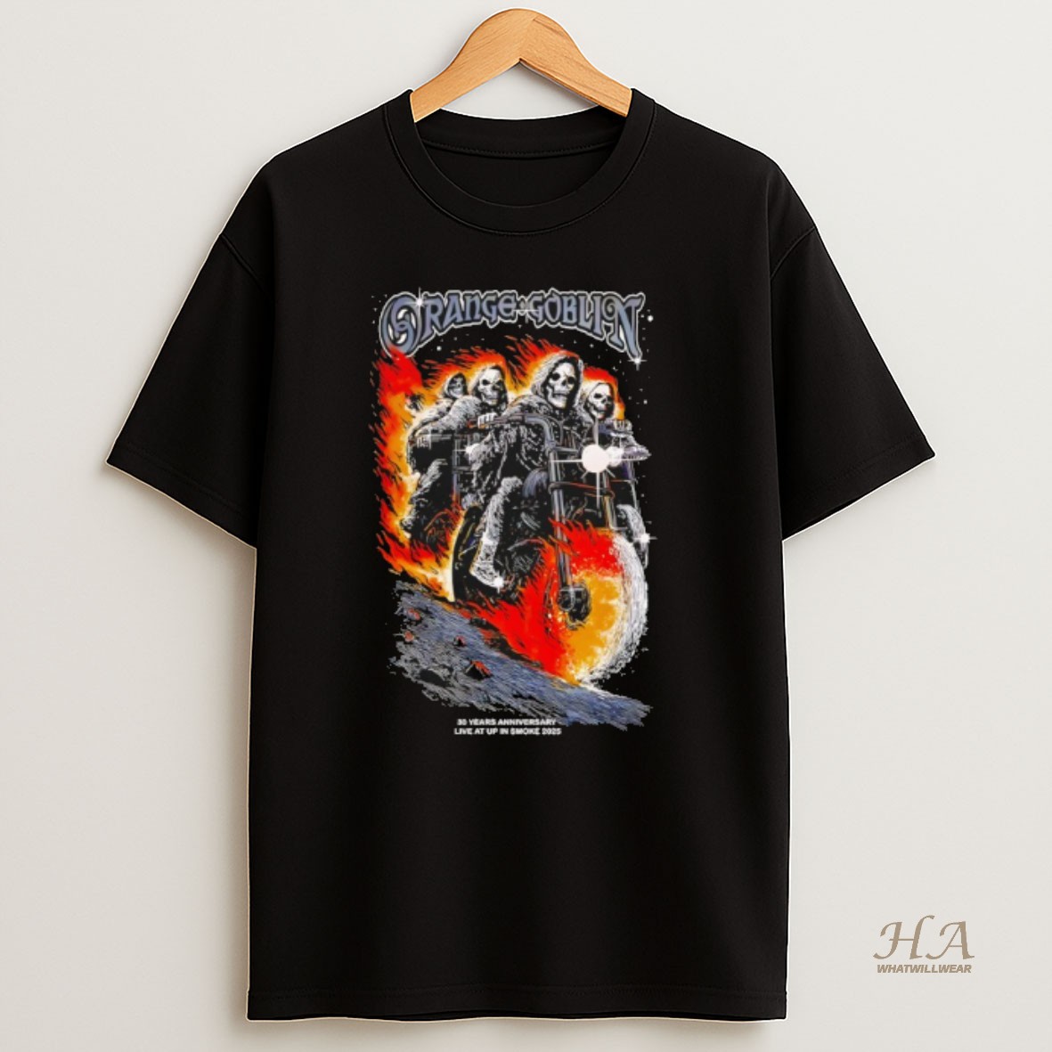 Official Orange Goblin Live At Up In Smoke 2025 Concert T Shirt