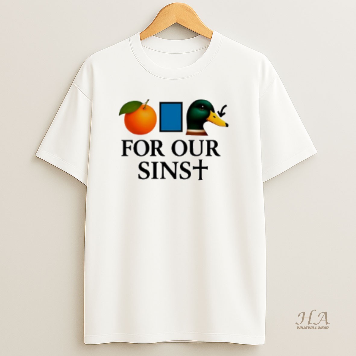 Official Orange Duck For Our Sins T Shirt