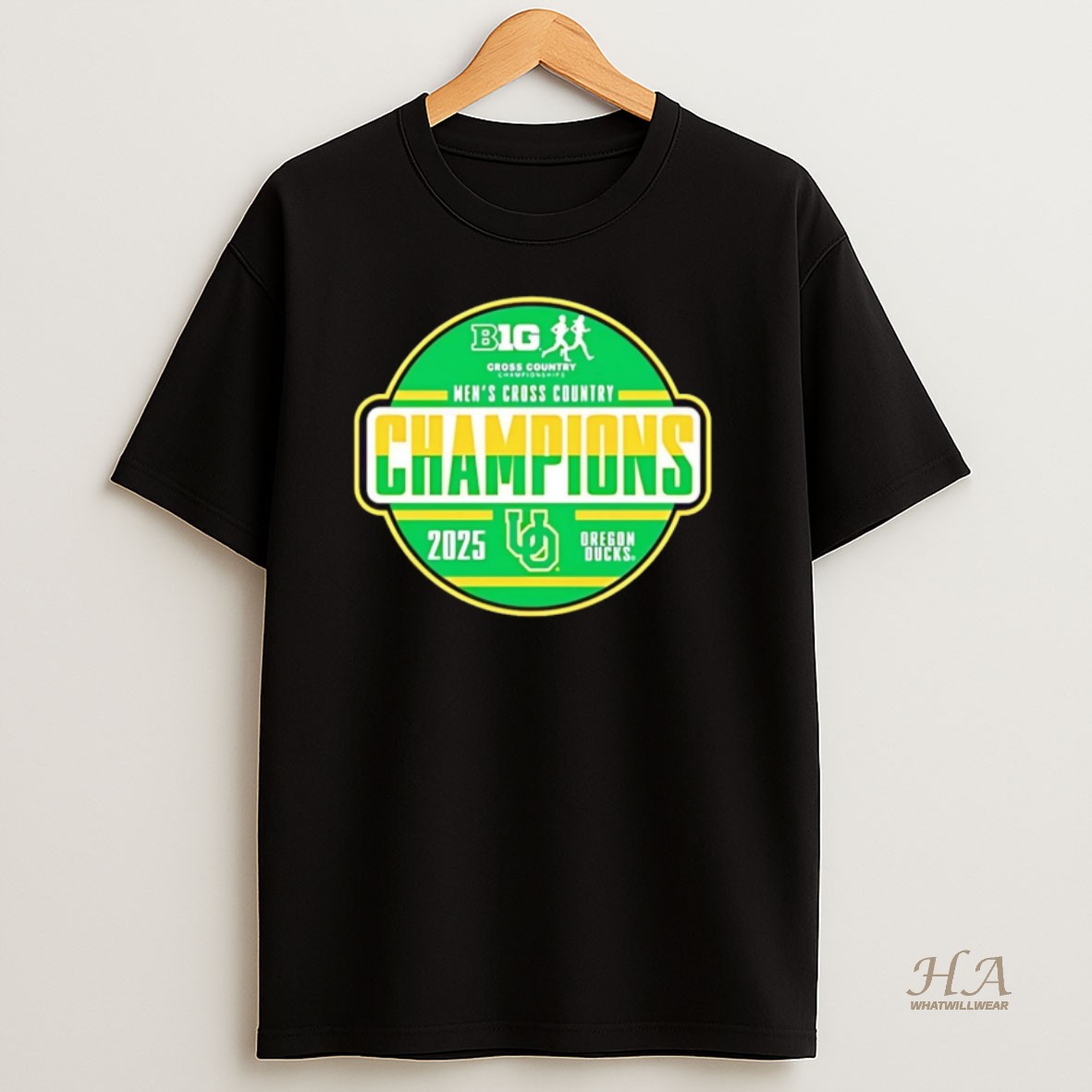 Official Oregon Ducks 2025 Big Ten Mens Cross Country Champions T Shirt