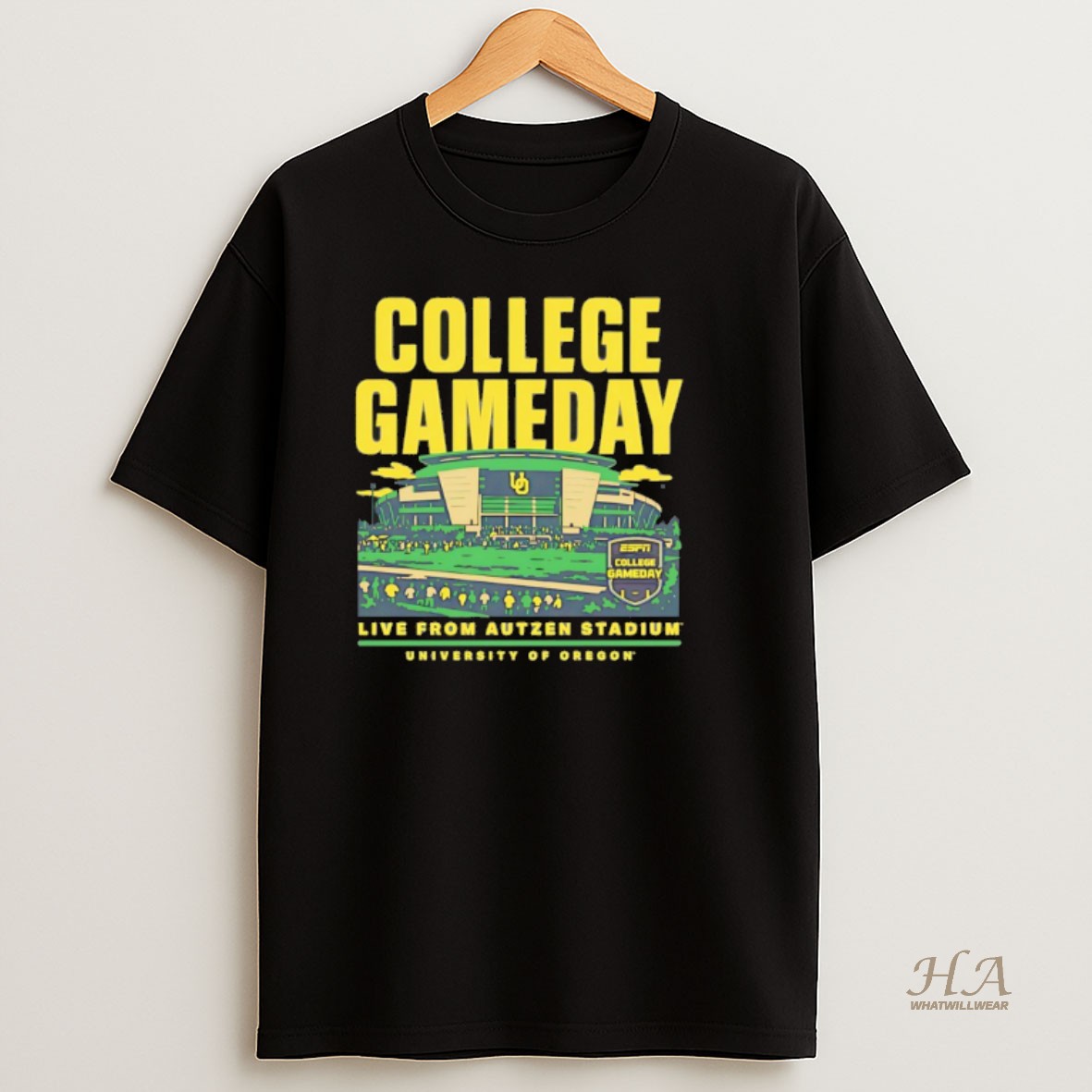 Official Oregon Ducks 2025 College Gameday Stadium T Shirt