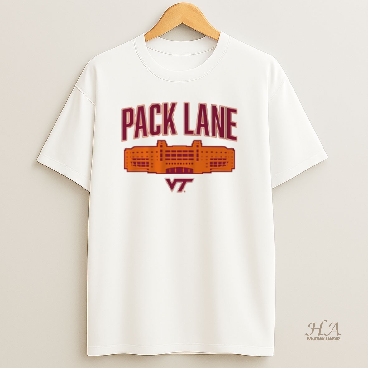 Official Pack Lane Virginia Tech Hokies Football T Shirt