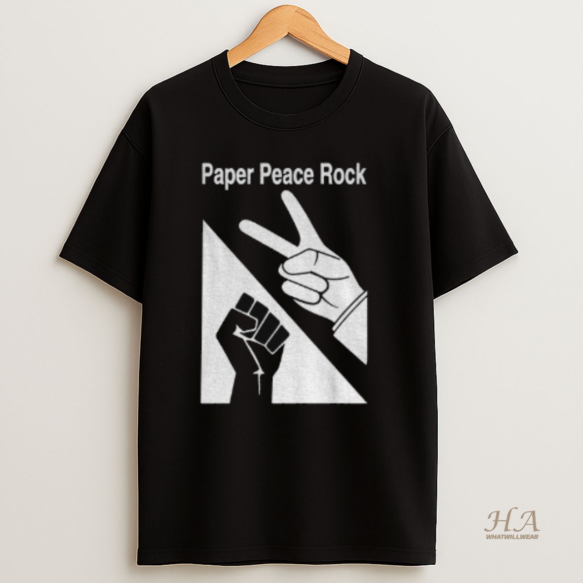 Official Paper Peace Rock Sarcasm T Shirt
