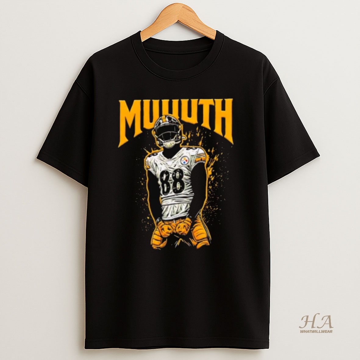 Official Pat Freiermuth Muth Pittsburgh Steelers T Shirt