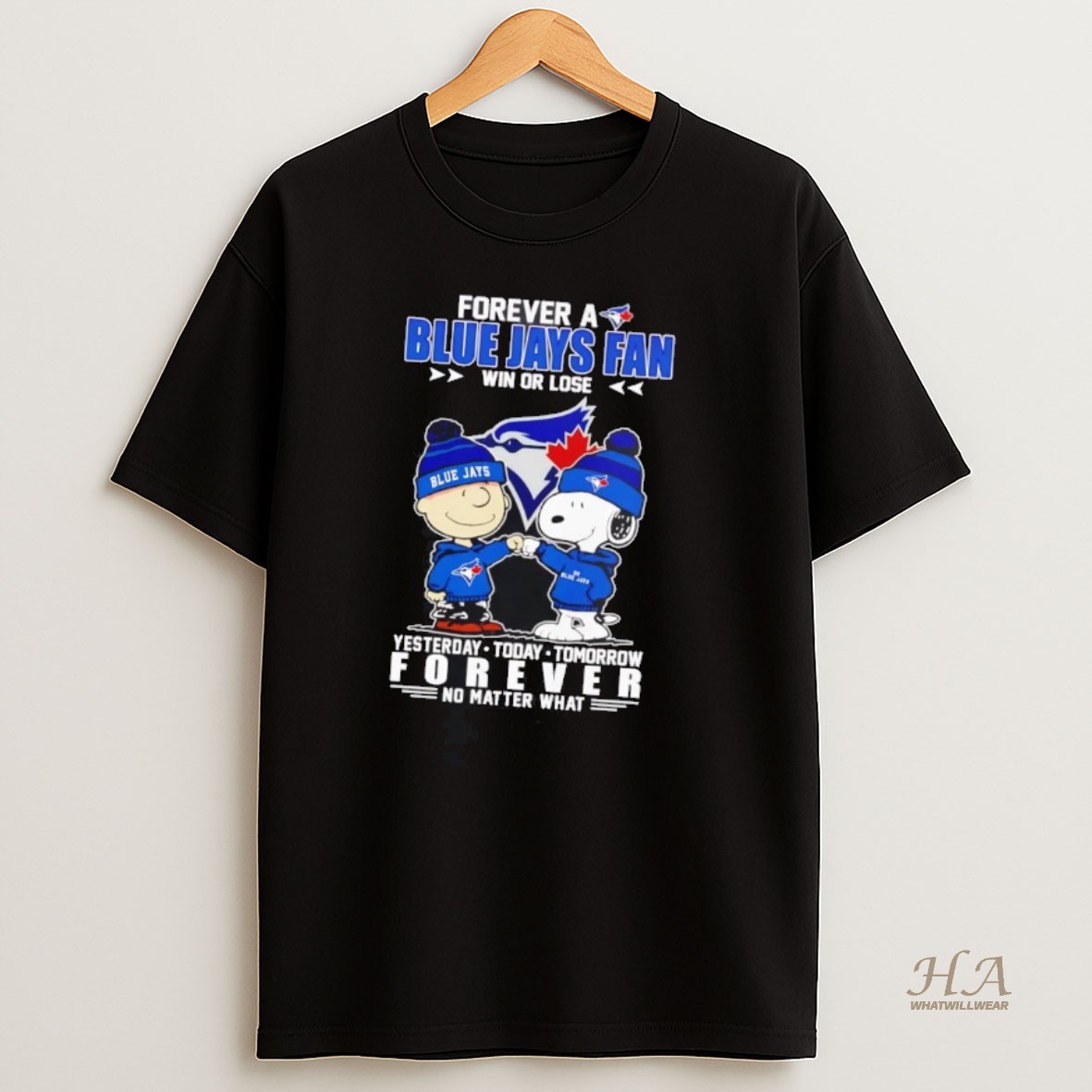 Official Peanuts Forever A Blue Jays Fan Win Or Lose Forever T Shirt