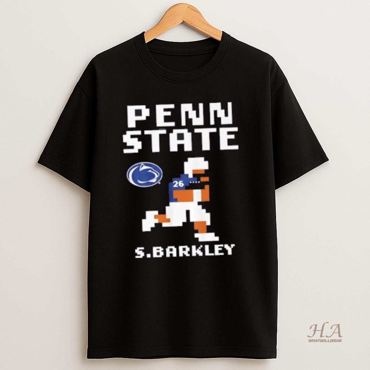 Official Penn State Nittany Lions Saquon Barkley Retro Baller T Shirt