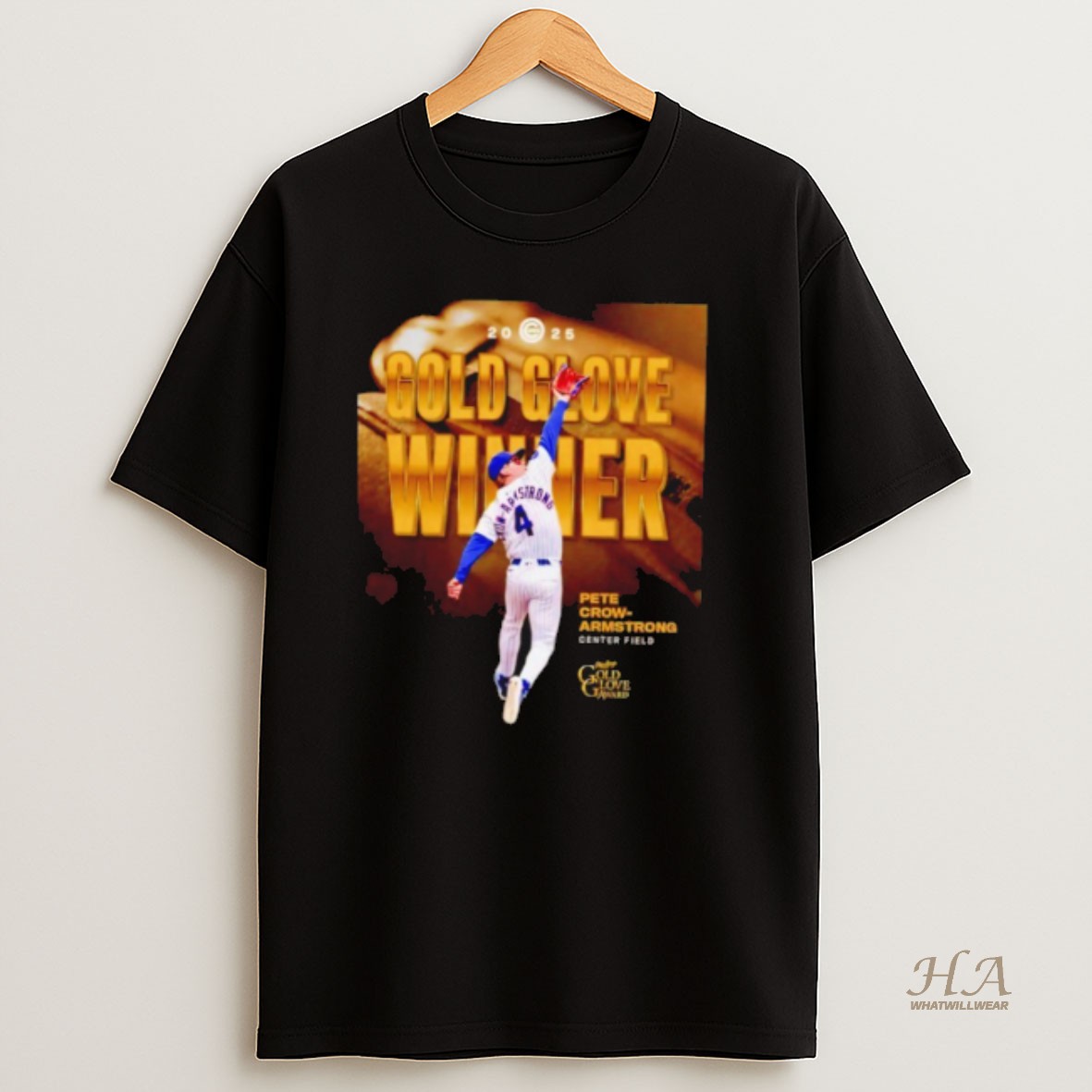 Official Pete Gold Armstrong Gold Glove Winners Shirt