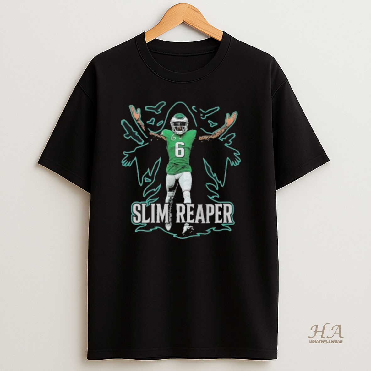 Official Philadelphia Eagles Devonta Smith Slim Reaper T Shirt
