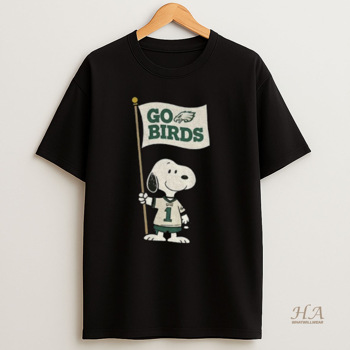 Official Philadelphia Eagles Snoopy Nfl Go Birds Flag T Shirt