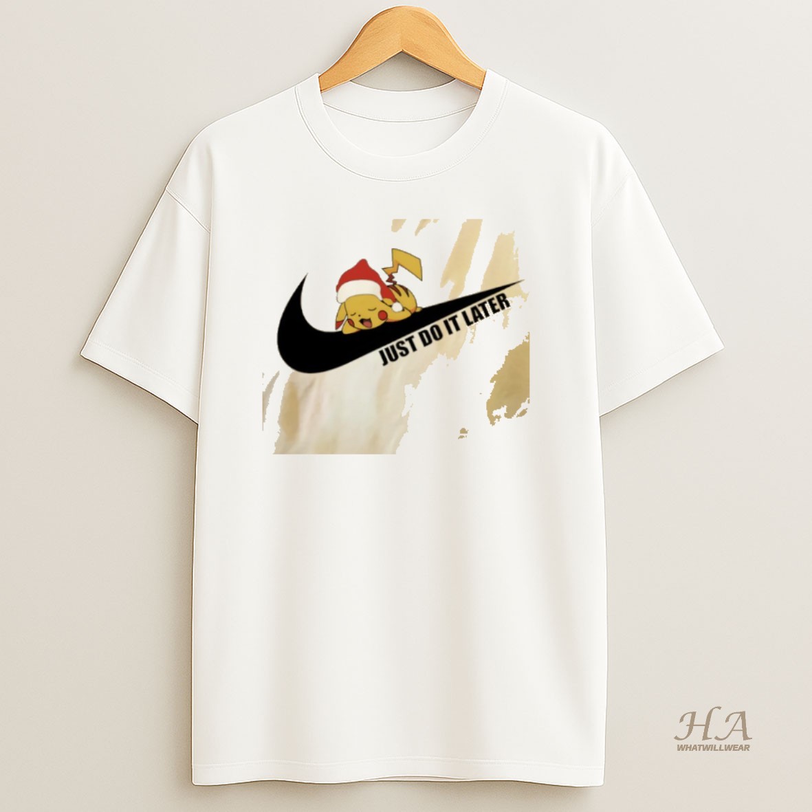 Official Pikachu Christmas Just Do It Later T Shirt