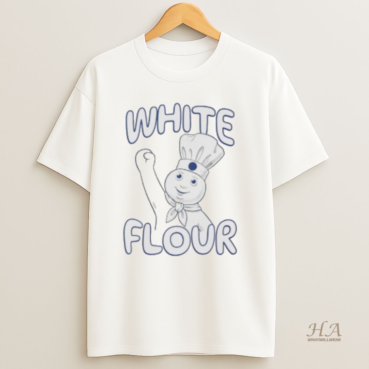 Official Pillsbury Doughboy White Flour T Shirt