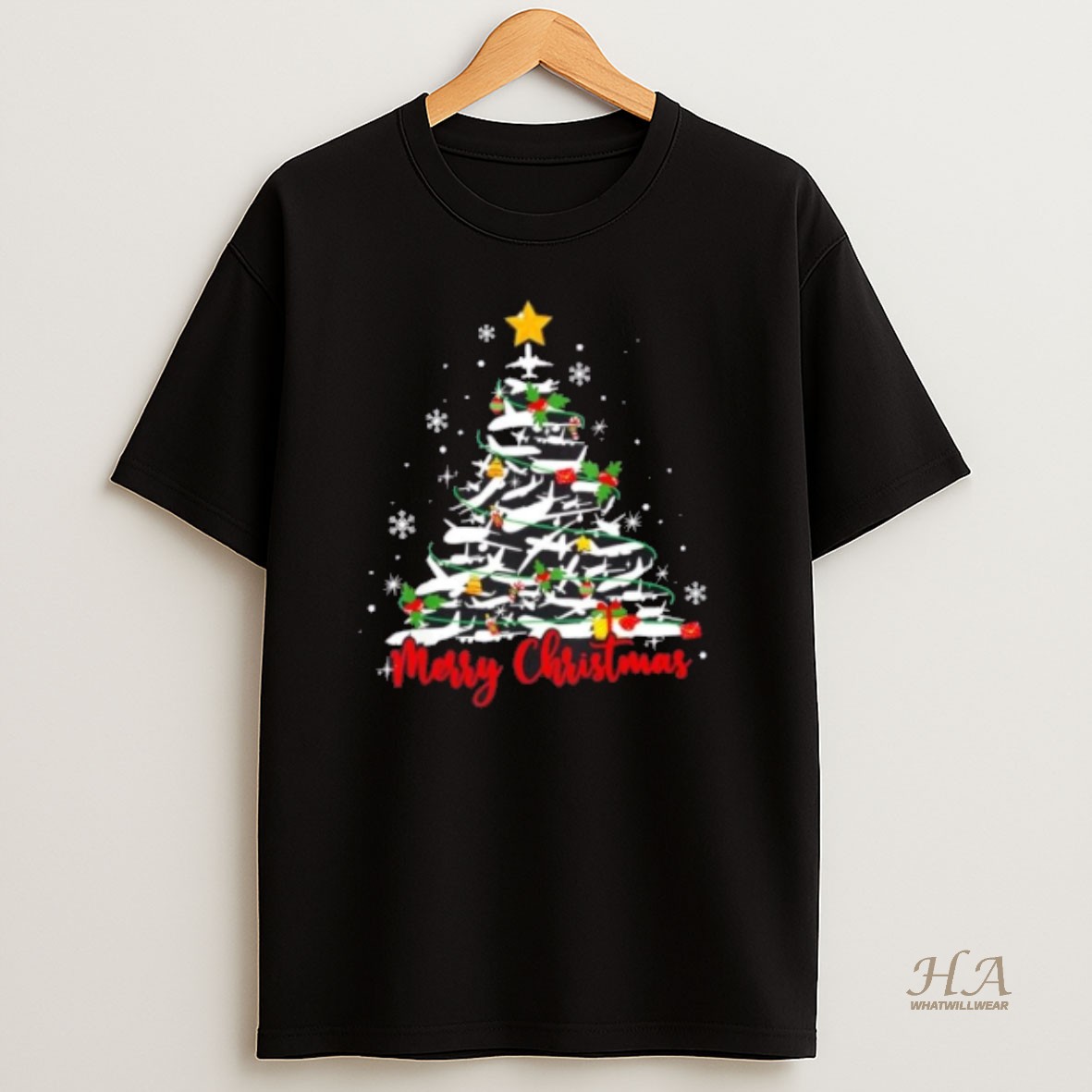 Official Pilot Airplane Christmas Tree Likely T Shirt