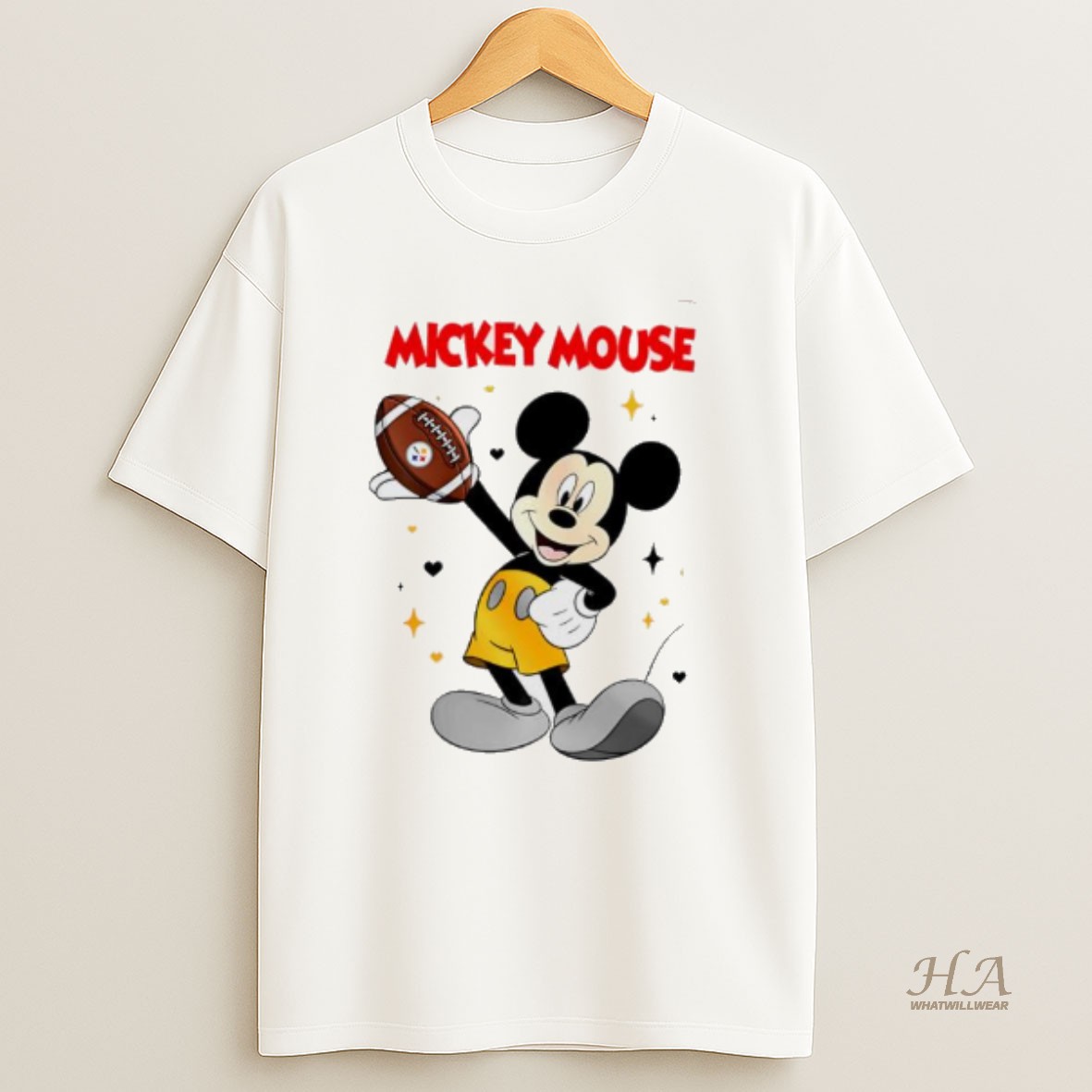 Official Pittsburgh Steelers Mickey Mouse Player 2025 T Shirt