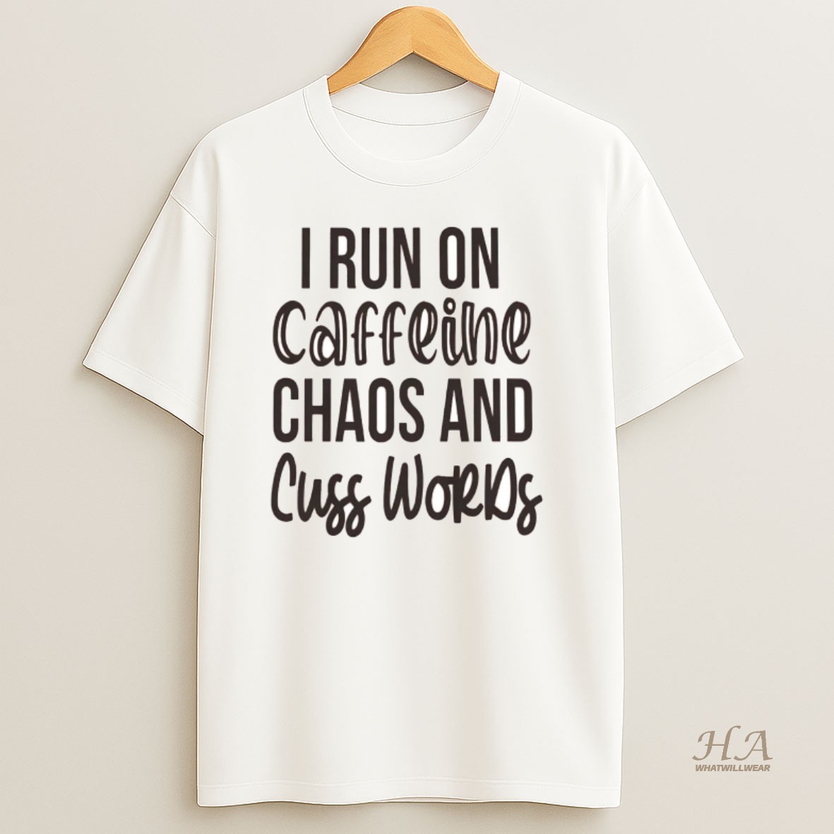 Official Pittsburgh Sarcasm I Run On Caffeine Chaos And Cuss Words T Shirt