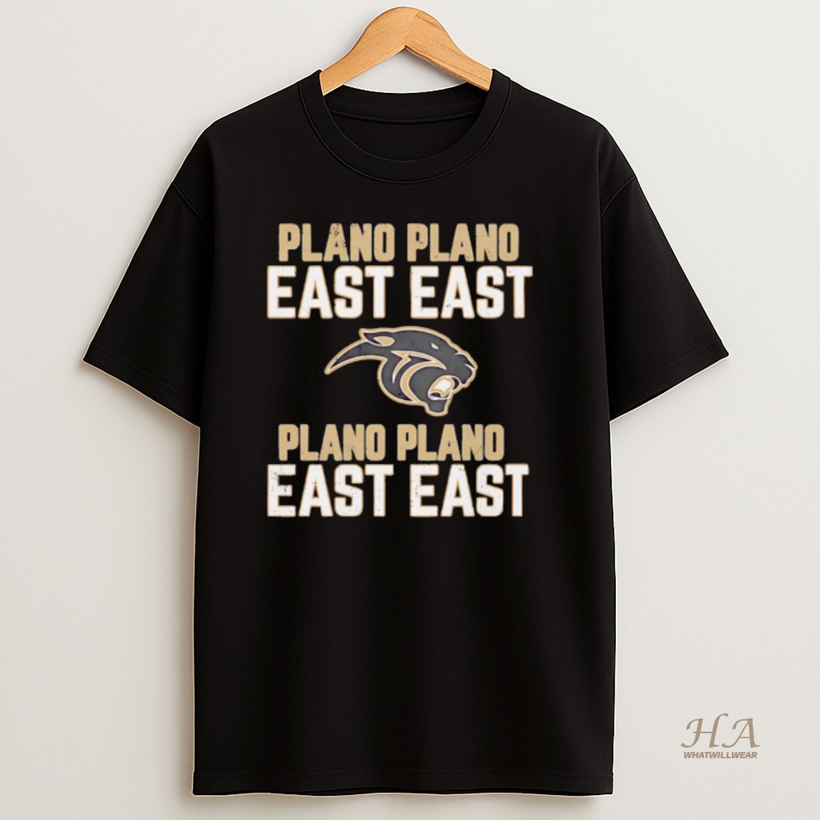 Official Plano East Panthers Stacked T Shirt
