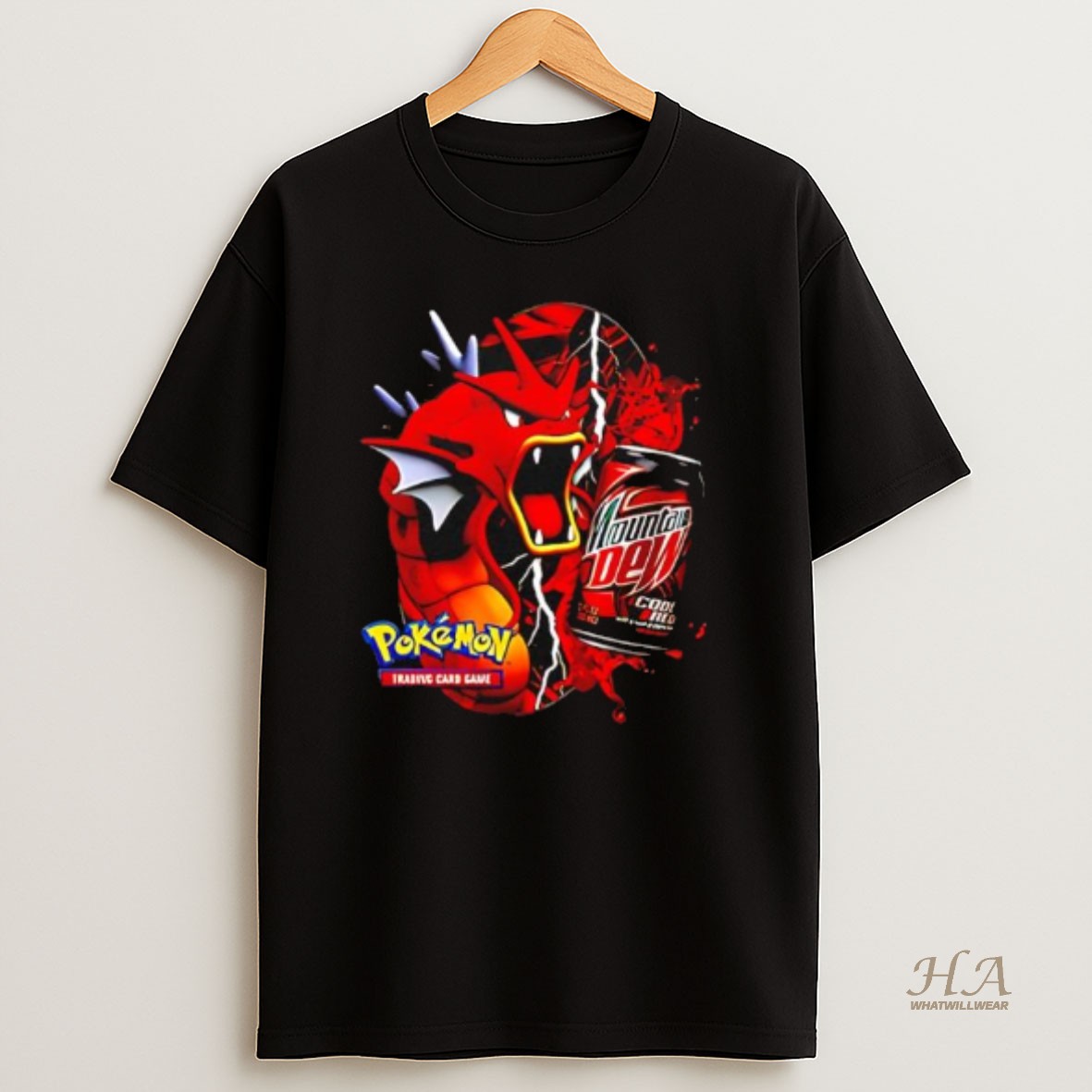 Official Pokemon Gyarados X Mountain Dew T Shirt