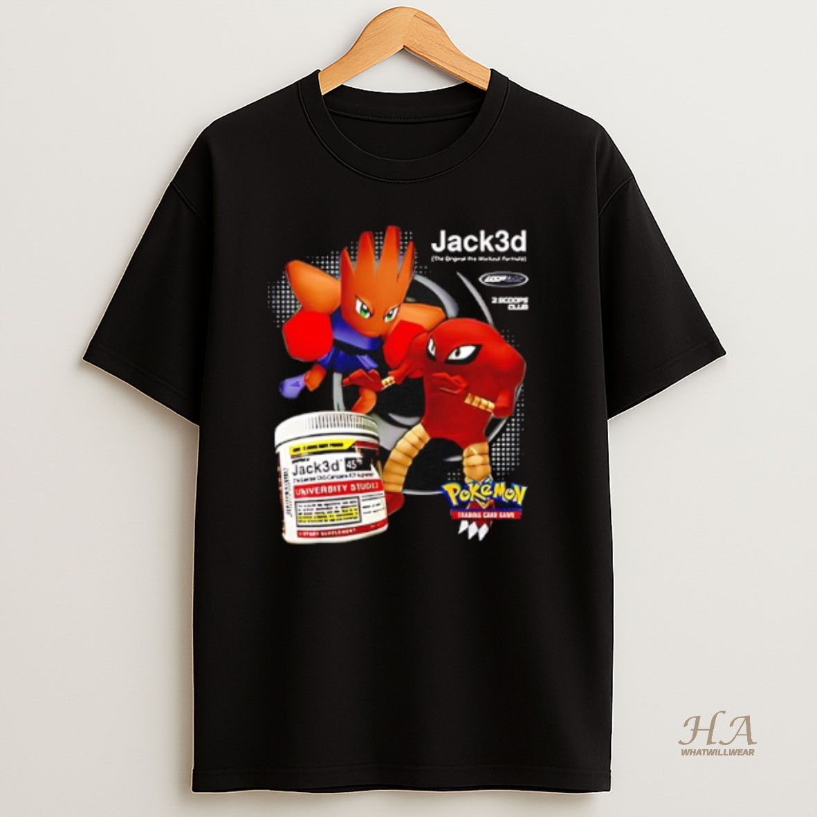 Official Pokemon Hitmonlee And Hitmonchan Jack3d T Shirt
