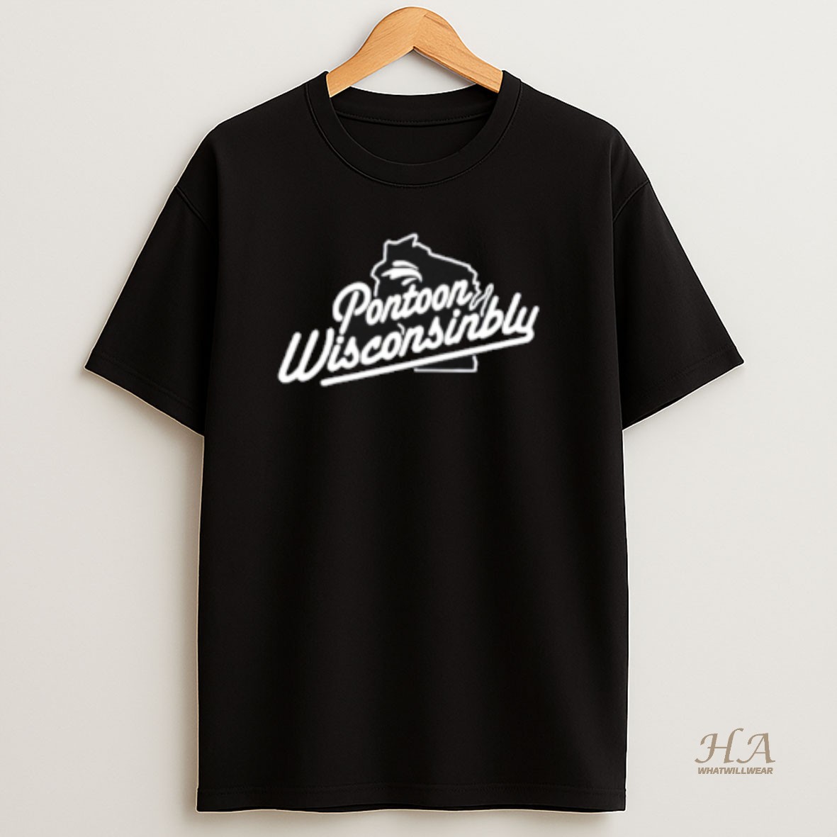 Official Pontoon Wisconsinbly Map T Shirt