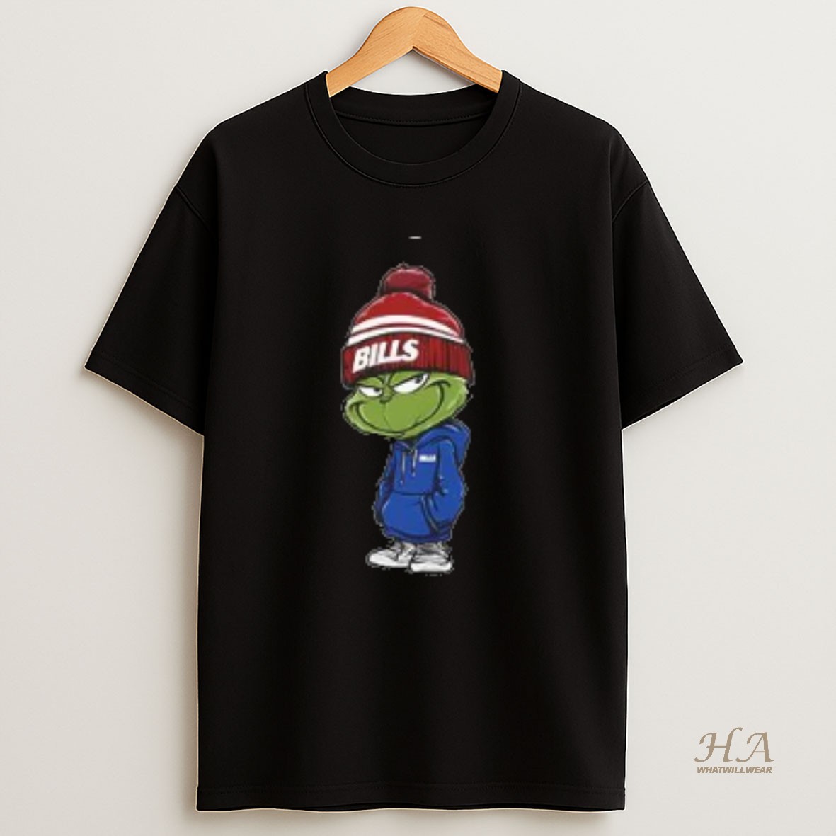 Official Premium Grinch Wear A Beanie Buffalo Bills Cute T Shirt