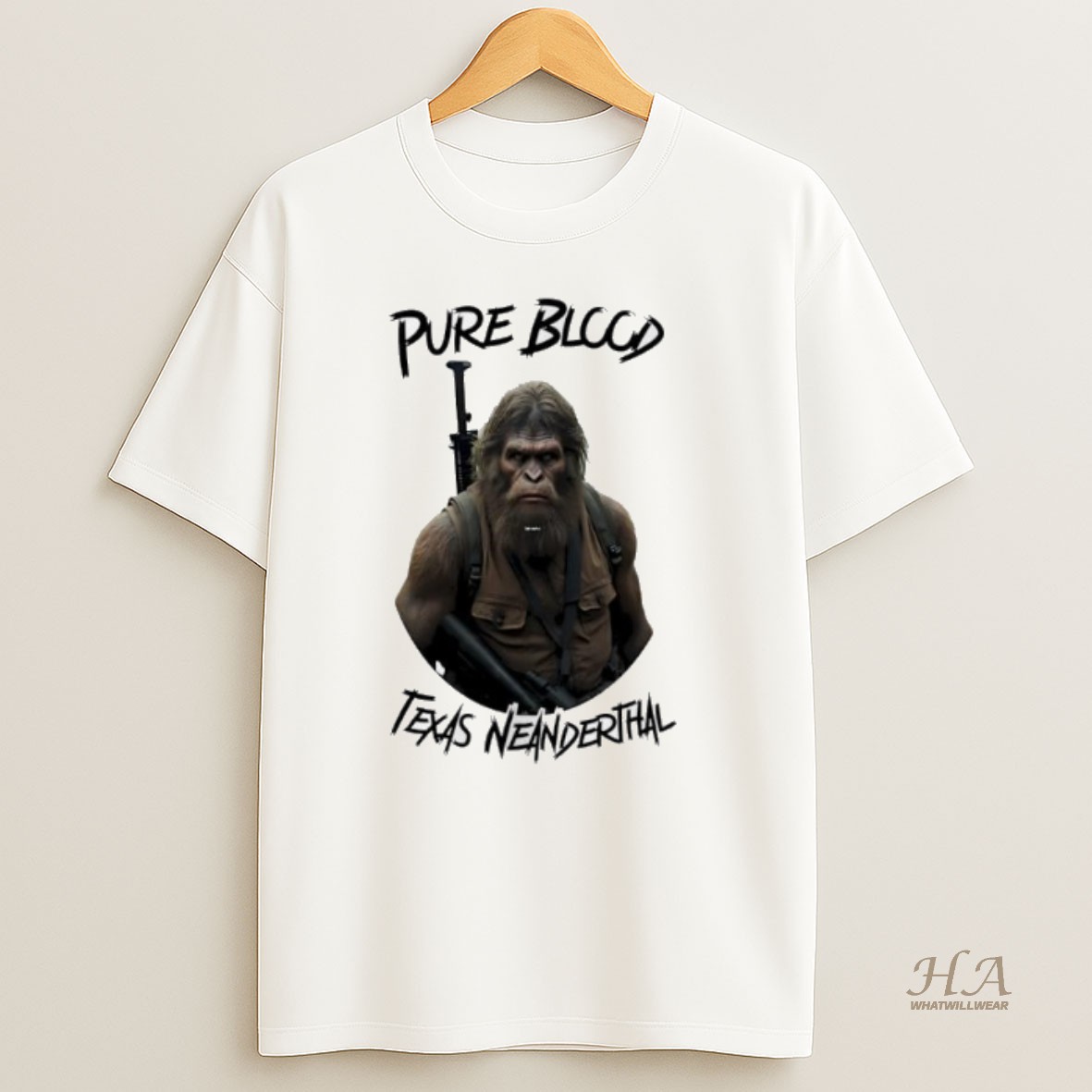 Official Pure Blccd Texas Neanderthal T Shirt