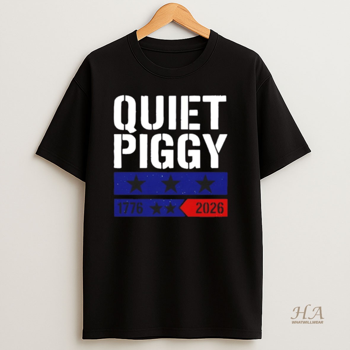 Official Quiet Piggy 1776 2026 T Shirt