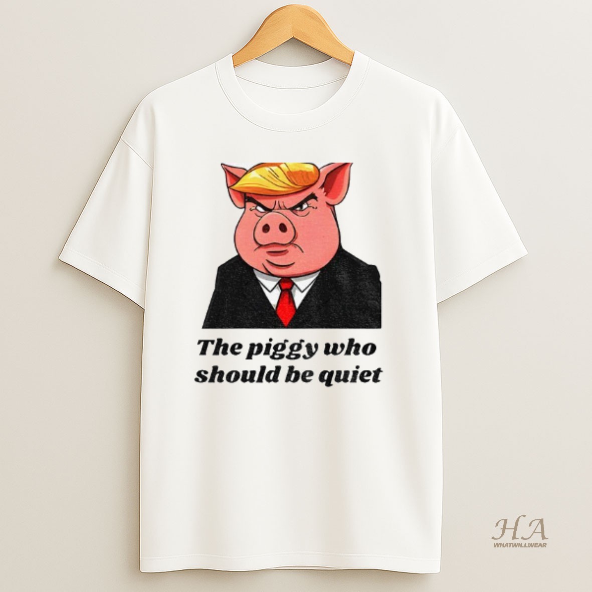 Official Quiet Piggy Cartoonthe Piggy Who Should Be Quiet T Shirt