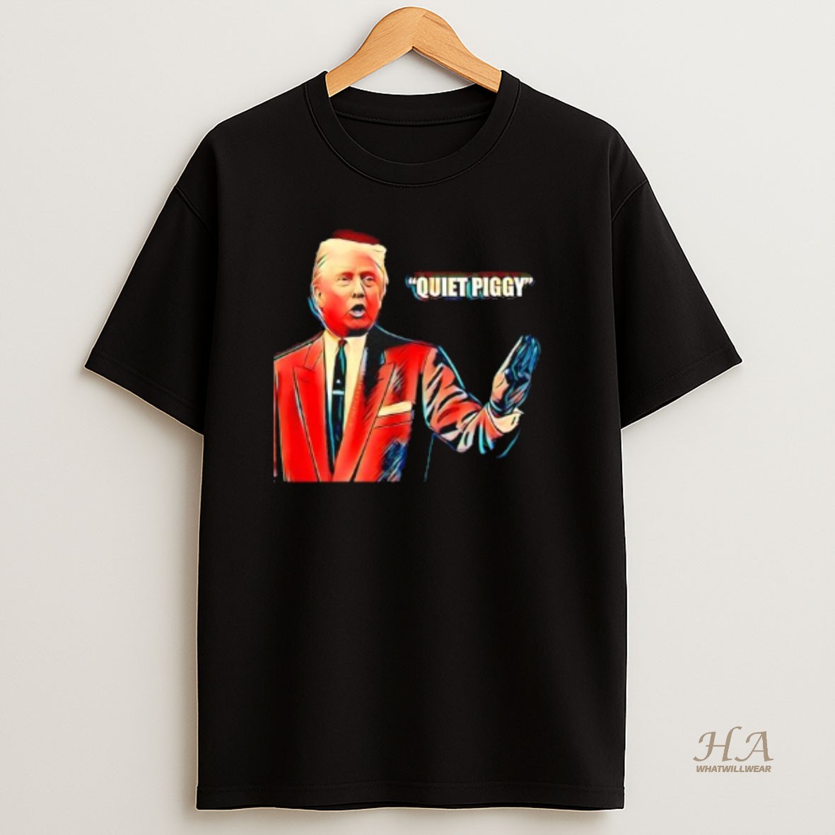 Official Quiet Piggy Donald Trump Meme T Shirt