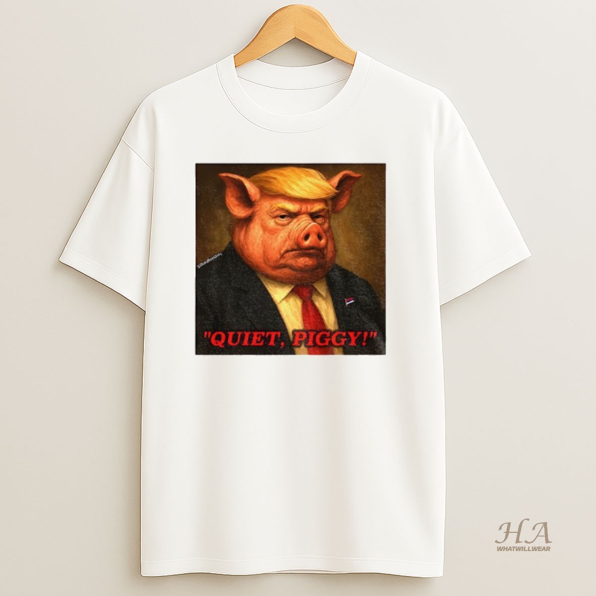 Official Quiet Piggy Resist Fascism Anti Trump T Shirt