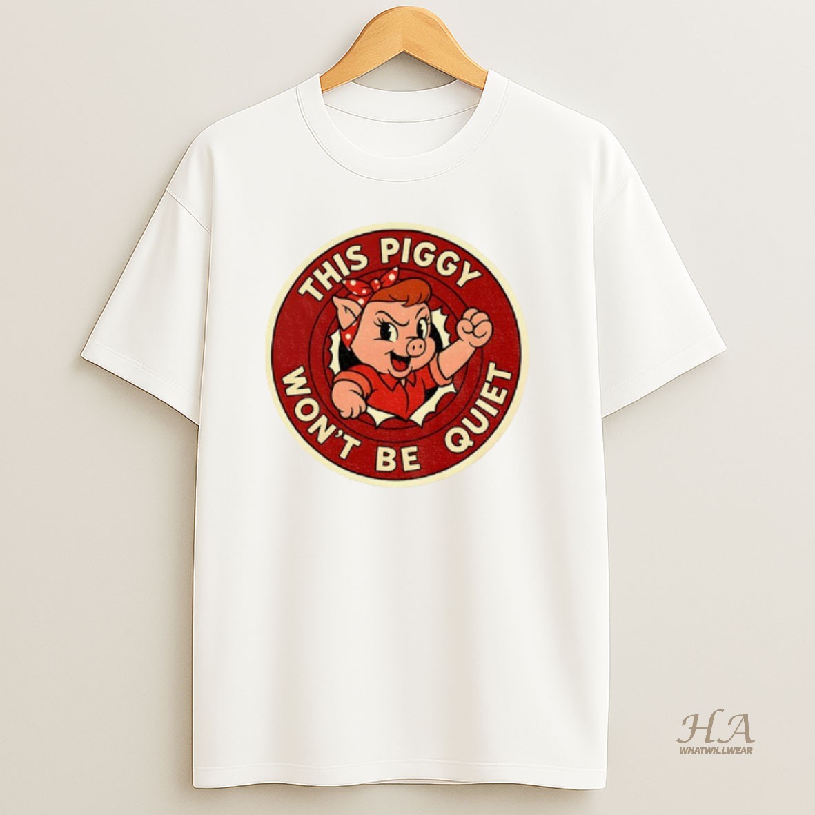 Official Quiet Piggy This Piggy Wont Be Quiet Anti Trump Resistance Freedom Of Press T Shirt