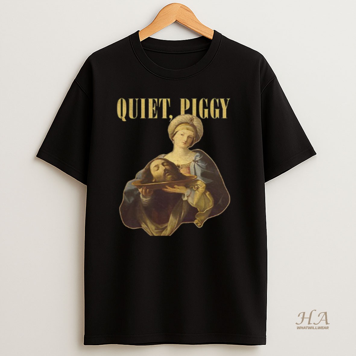 Official Quiet Piggy The Beheading Of Saint John The Baptist Vintage T Shirt