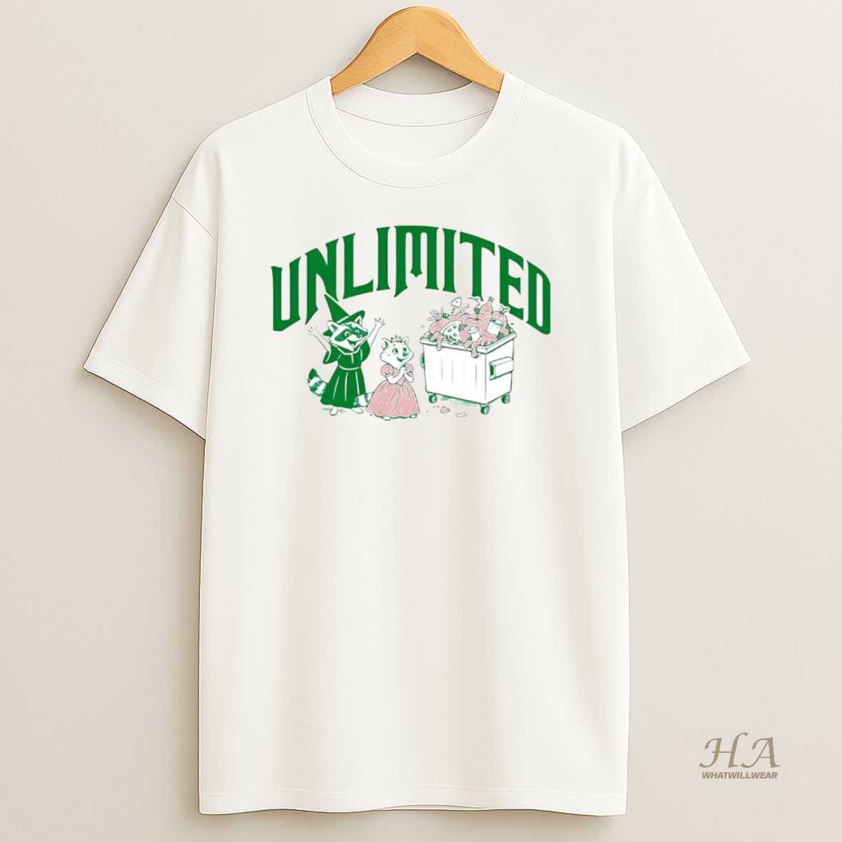 Official Raccoon Witch Unlimited Trash T Shirt