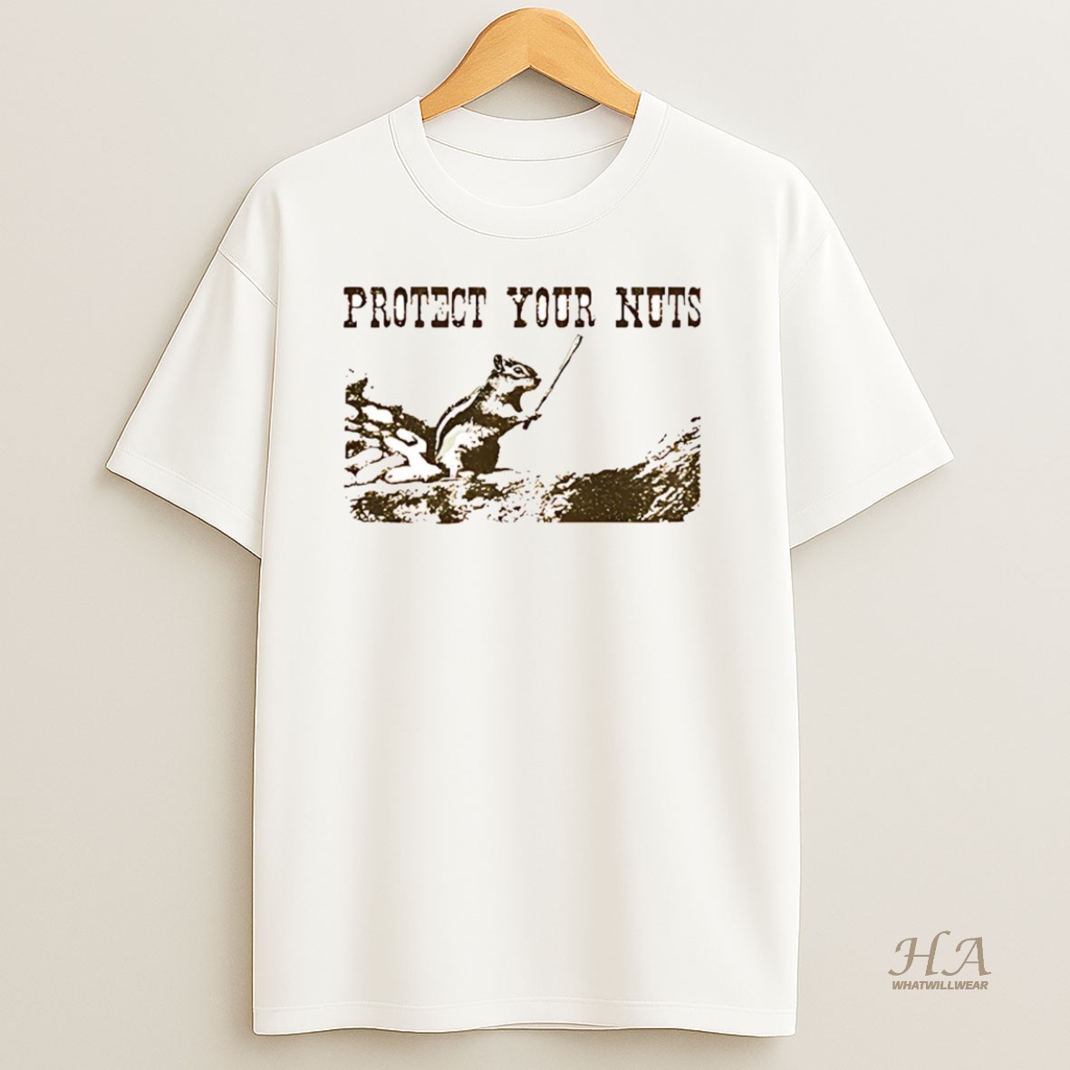 Official Ray Hueston Bored To Death Wearing Protect Your Nuts T Shirt