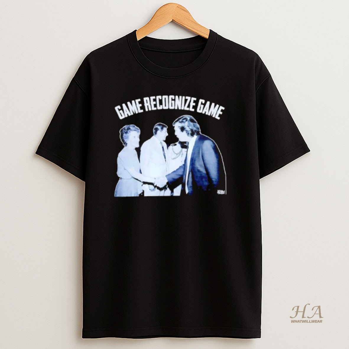 Official Reagan And Trump 1983 White House Game Recognize Game T Shirt
