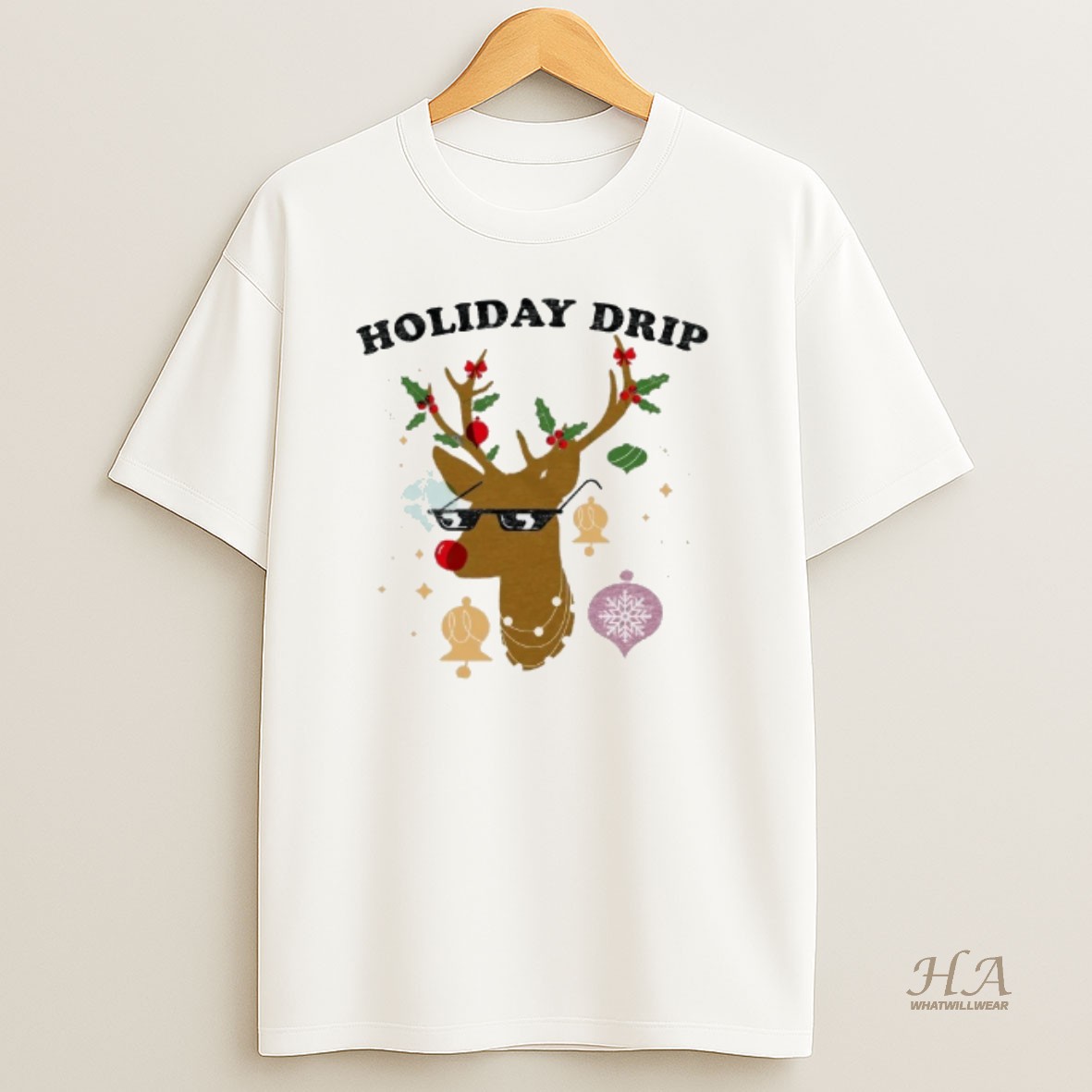 Official Reindeer Holiday Drip Christmas T Shirt