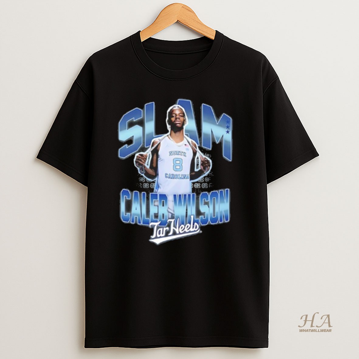 Official Slam Caleb Wilson Tar Heels Basketball T Shirt