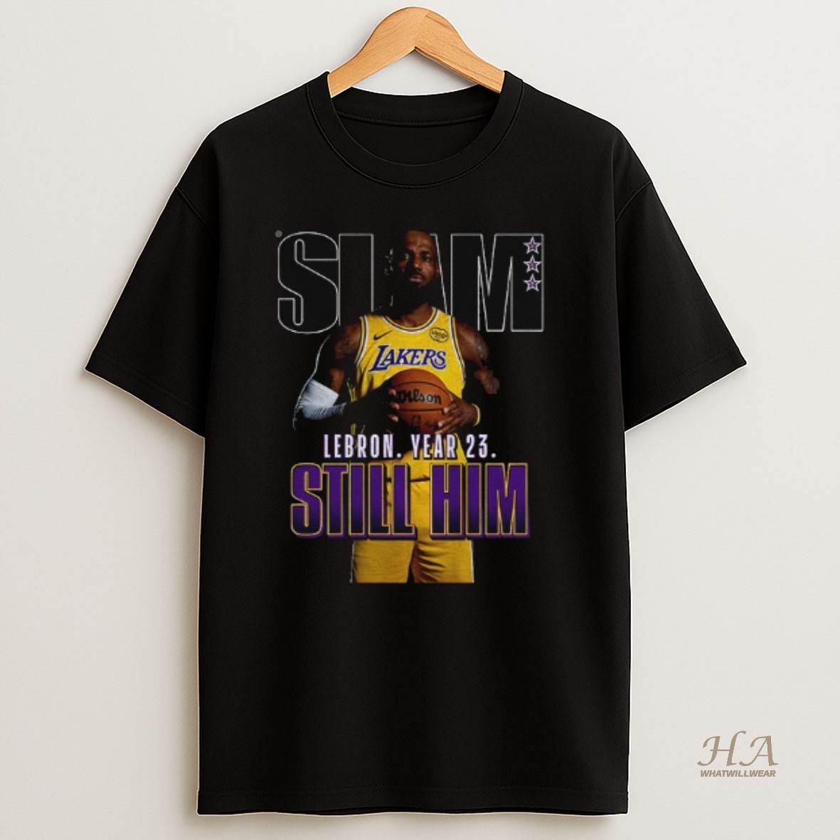 Official Slam Lebron James Los Angeles Lakers Nba Basketball Lebron Year 23 Still Him T Shirt