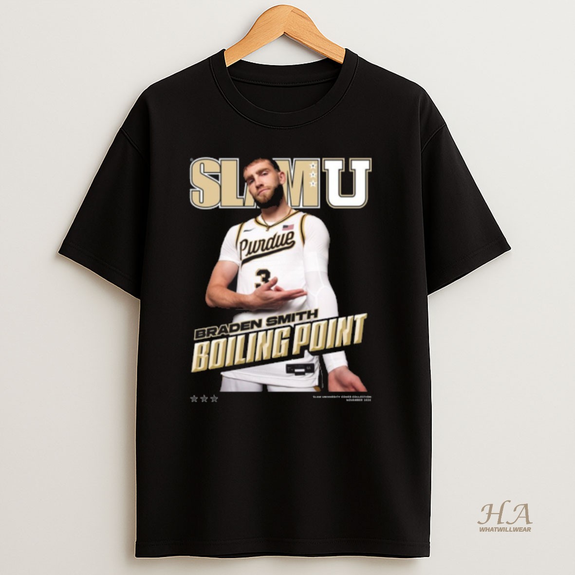 Official Slam U Cover Braden Smith Boiling Point Purdue Boilermakers 2025 Shirt