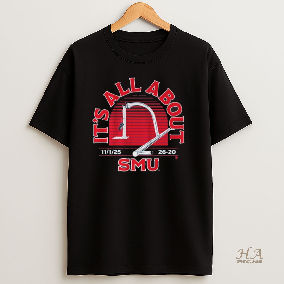 Official Smu Football Its All About Smu Shirt