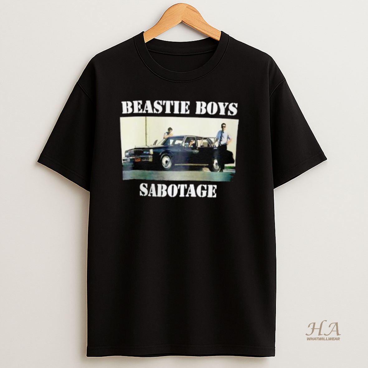 Official Sabotage Beastie Boys Picture Vintage T Shirt