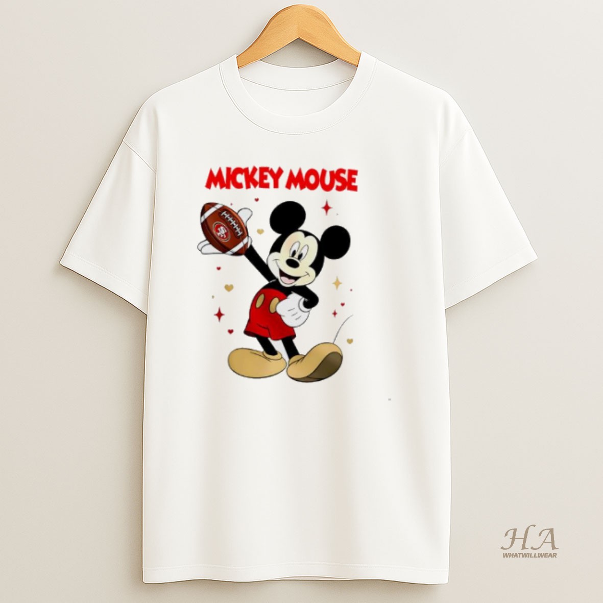 Official San Francisco 49ers Mickey Mouse Player 2025 T Shirt