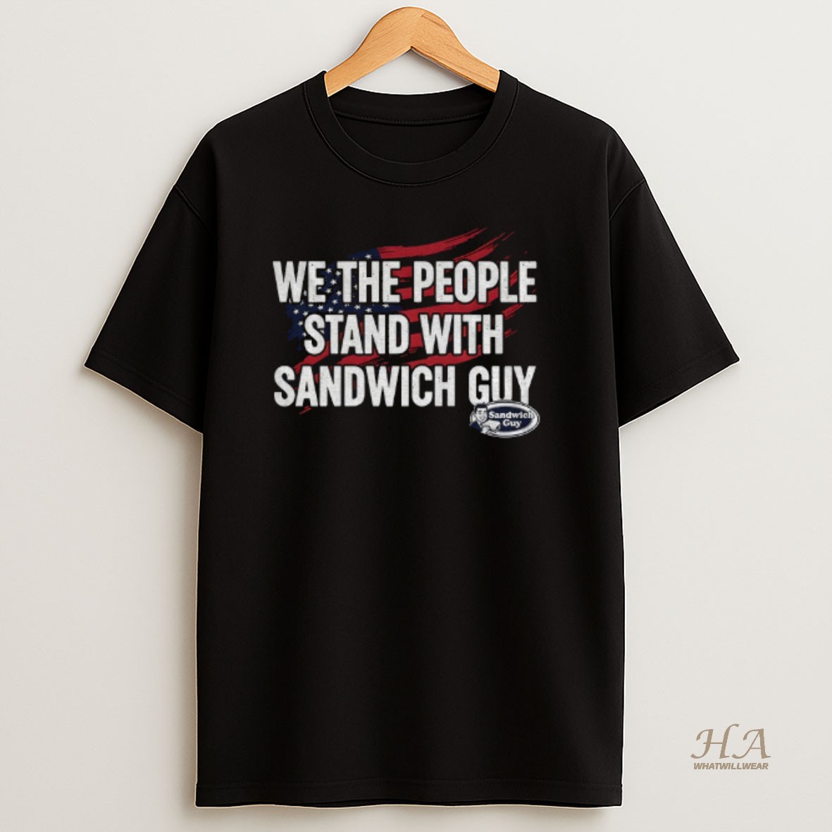 Official Sandwich Guy Protest We The People Stand With Sandwich Guy T Shirt