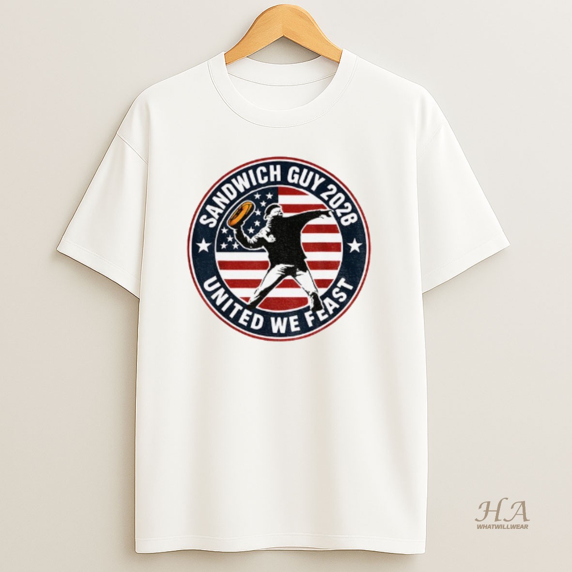 Official Sandwich Guy Resist 2028 United We Feast Logo T Shirt