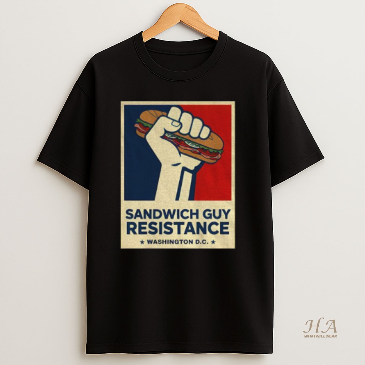 Official Sandwich Guy Resistance Washington D C T Shirt