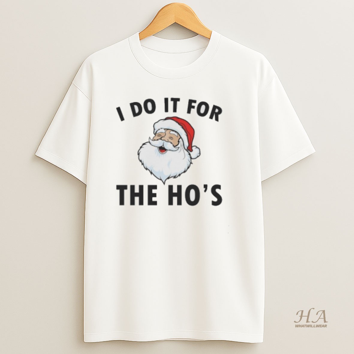 Official Santa Claus I Do It For The Hos T Shirt