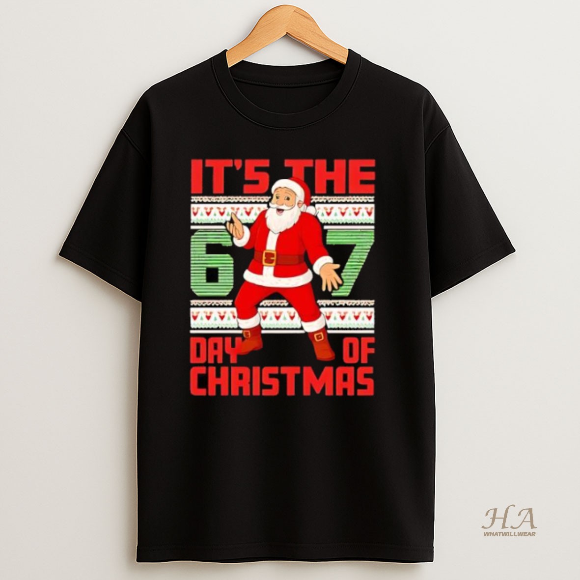 Official Santa Claus Its The 67 Day Of Christmas T Shirt