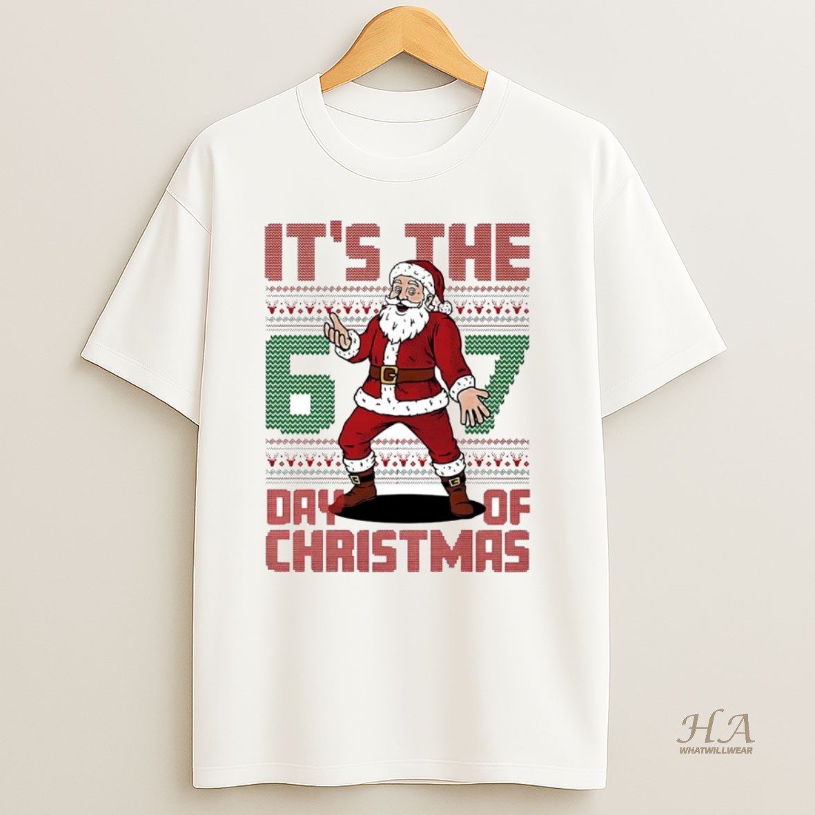 Official Santa Its The 6 7 Day Of Christmas T Shirt