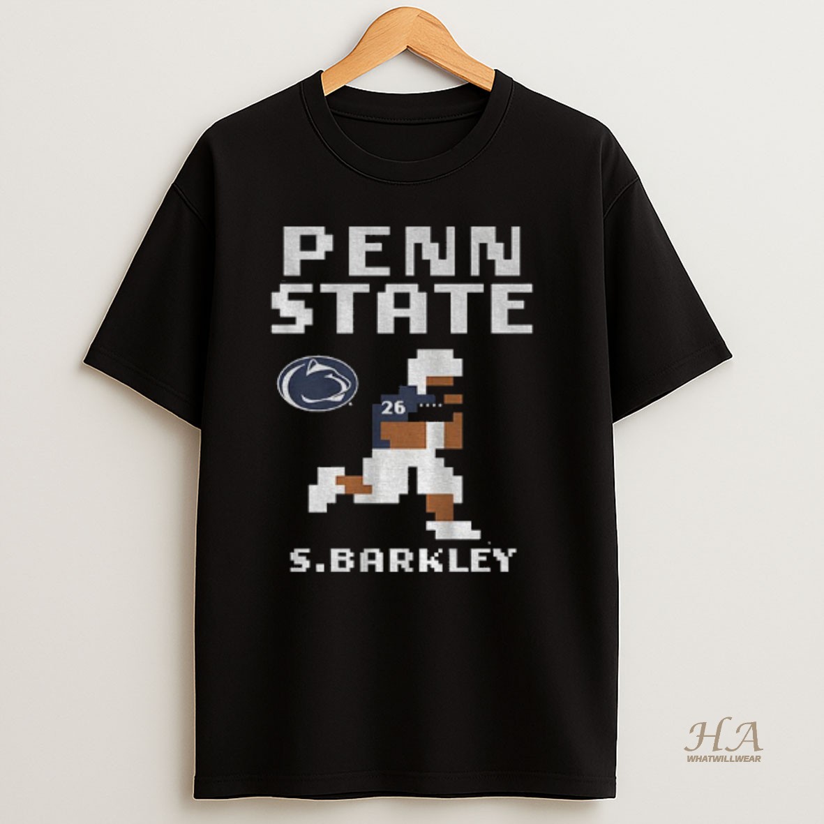 Official Saquon Barkley 26 Retro Baller Penn State Nittany Lions Football 8bit T Shirt