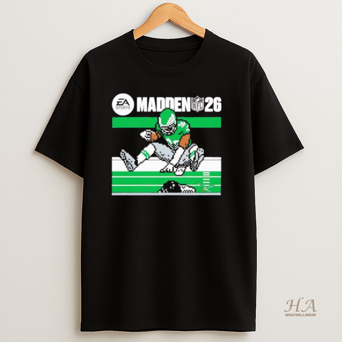 Official Saquon Barkley Charcoal Philadelphia Eagles Madden Nfl 26 Retro Games T Shirt