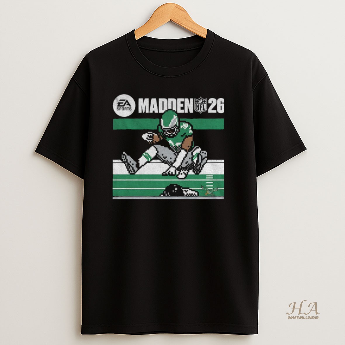 Official Saquon Barkley Philadelphia Eagles Madden Nfl 26 Retro Cover T Shirt